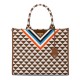 Replica Prada Symbole Jacquard Fabric Handbag Coffee Replica Prada Symbole Jacquard Fabric Handbag Coffee
