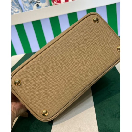 Fake Prada Double Saffiano Leather Mini Bag Apricot Replica Replica Prada Double Saffiano Leather Mini Bag Apricot