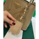 Fake Prada Double Saffiano Leather Mini Bag Apricot Replica Replica Prada Double Saffiano Leather Mini Bag Apricot
