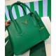 Replica Prada Double Saffiano Leather Mini Bag Green Replica Prada Double Saffiano Leather Mini Bag Green