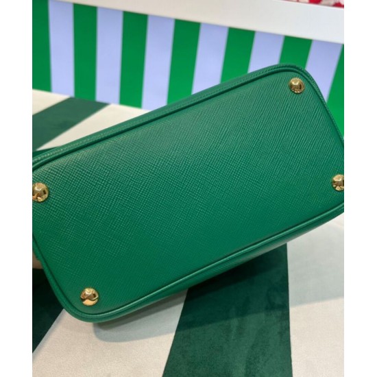Replica Prada Double Saffiano Leather Mini Bag Green Replica Prada Double Saffiano Leather Mini Bag Green