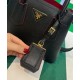 Replica Prada Double Saffiano Leather Mini Bag Black Fake Prada Double Saffiano Leather Mini Bag Black Replica