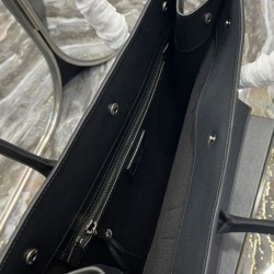 Replica YSL Saint Laurent Rive Gauche Small Tote Bag Black
