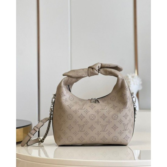 Fake Louis Vuitton Why Knot PM Bag Mahina Leather M20701 Replica Fake Louis Vuitton Why Knot PM Bag Mahina Leather M20701 Replica
