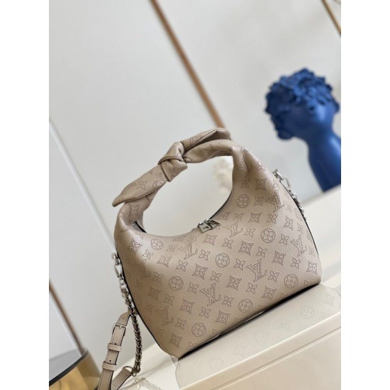 Fake Louis Vuitton Why Knot PM Bag Mahina Leather M20701 Replica Fake Louis Vuitton Why Knot PM Bag Mahina Leather M20701 Replica
