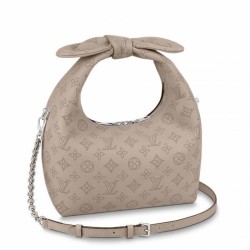 Fake Louis Vuitton Why Knot PM Bag Mahina Leather M20701 Replica