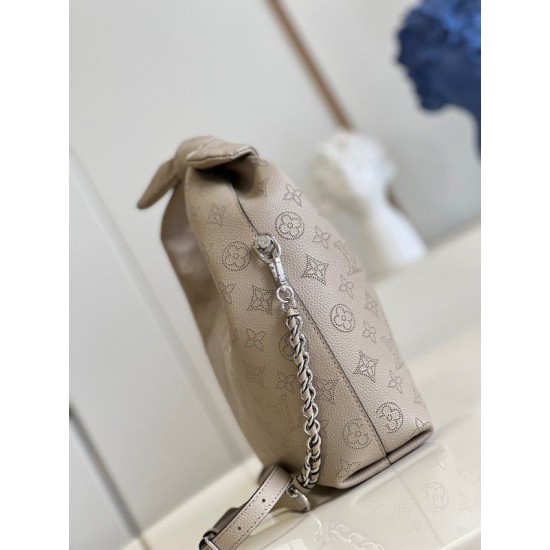 Fake Louis Vuitton Why Knot PM Bag Mahina Leather M20701 Replica Fake Louis Vuitton Why Knot PM Bag Mahina Leather M20701 Replica