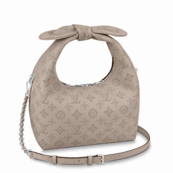 Fake Louis Vuitton Why Knot PM Bag Mahina Leather M20701 Replica Fake Louis Vuitton Why Knot PM Bag Mahina Leather M20701 Replica