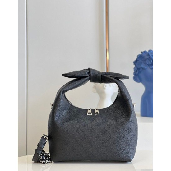 Fake Louis Vuitton Why Knot PM Bag Mahina Leather M20703 Replica Replica Louis Vuitton Why Knot PM Bag Mahina Leather M20703