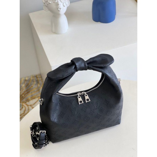 Fake Louis Vuitton Why Knot PM Bag Mahina Leather M20703 Replica Replica Louis Vuitton Why Knot PM Bag Mahina Leather M20703