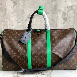 Replica Louis Vuitton Keepall Bandouliere 50 Bag Monogram Green M46259