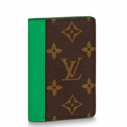 Replica Louis Vuitton Pocket Organizer Monogram Macassar Canvas M81536