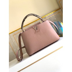 Fake Louis Vuitton Capucines MM Bag With Python Handle N92801 Replica