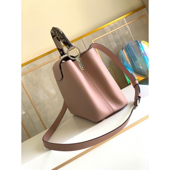 Fake Louis Vuitton Capucines MM Bag With Python Handle N92801 Replica