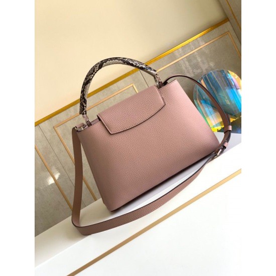 Fake Louis Vuitton Capucines MM Bag With Python Handle N92801 Replica