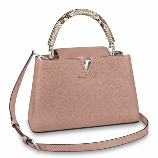 Fake Louis Vuitton Capucines MM Bag With Python Handle N92801 Replica