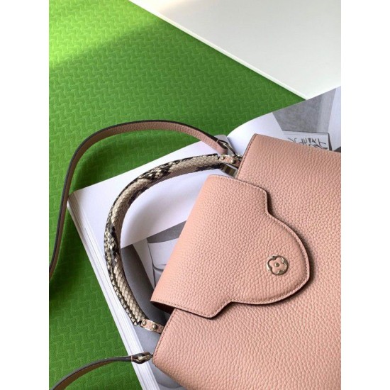 Fake Louis Vuitton Capucines MM Bag With Python Handle N92801 Replica