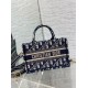 Replica Dior Mini Book Tote with Strap Blue Dior Oblique Embroidery Fake Dior Mini Book Tote with Strap Blue Dior Oblique Embroidery Replica