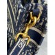 Replica Dior Mini Book Tote with Strap Blue Dior Oblique Embroidery Fake Dior Mini Book Tote with Strap Blue Dior Oblique Embroidery Replica