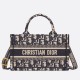 Replica Dior Mini Book Tote with Strap Blue Dior Oblique Embroidery Fake Dior Mini Book Tote with Strap Blue Dior Oblique Embroidery Replica