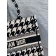 Fake Dior Small Book Tote Bag Micro Houndstooth Embroidery Replica Replica Dior Small Book Tote Bag Micro Houndstooth Embroidery