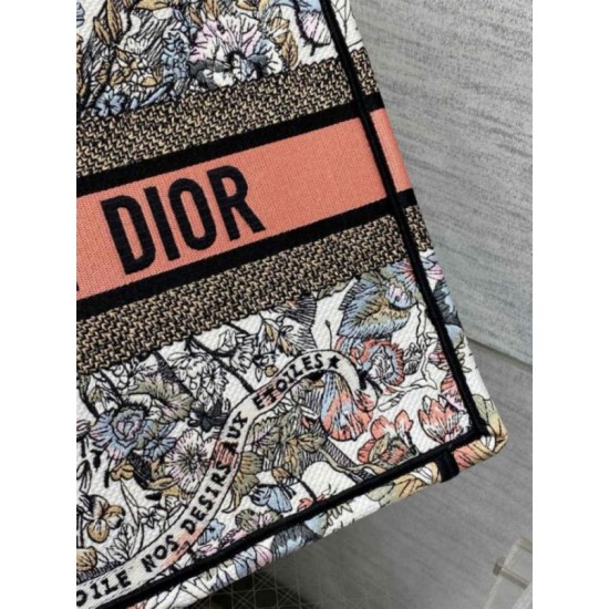 Fake Dior Medium Book Tote Bag Butterfly Around The World Embroidery Replica Replica Dior Medium Book Tote Bag Butterfly Around The World Embroidery