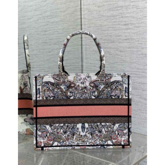 Fake Dior Medium Book Tote Bag Butterfly Around The World Embroidery Replica Replica Dior Medium Book Tote Bag Butterfly Around The World Embroidery