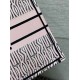 Fake Dior Medium Book Tote Bag Pink Miss Dior Allover Embroidery Replica Replica Dior Medium Book Tote Bag Pink Miss Dior Allover Embroidery