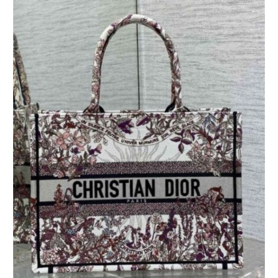 Fake Dior Medium Book Tote Bag Dior 4 Saisons Hiver Soleil Embroidery Replica Fake Dior Medium Book Tote Bag Dior 4 Saisons Hiver Soleil Embroidery Replica