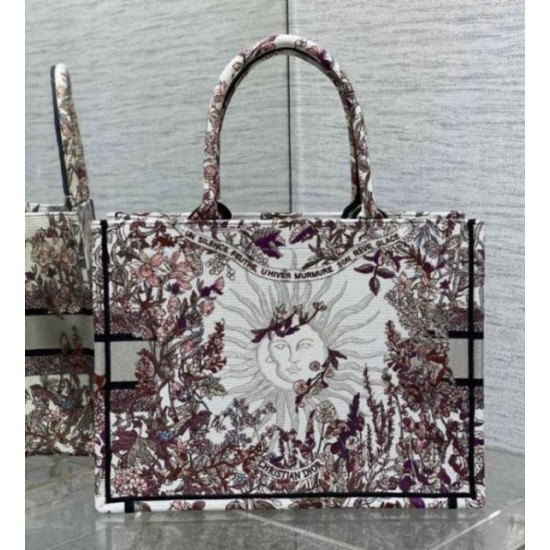 Fake Dior Medium Book Tote Bag Dior 4 Saisons Hiver Soleil Embroidery Replica Fake Dior Medium Book Tote Bag Dior 4 Saisons Hiver Soleil Embroidery Replica