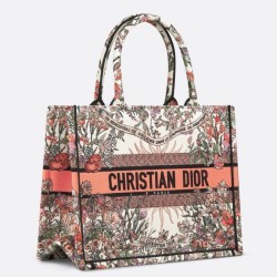 Replica Dior Medium Book Tote Bag Dior 4 Saisons Printemps Soleil Embroidery