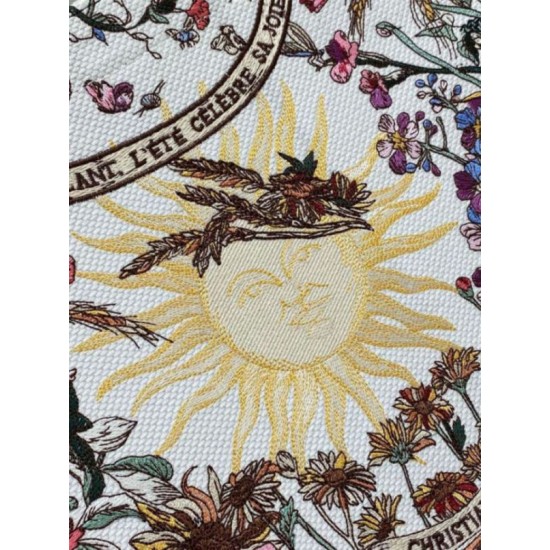Fake Dior Medium Book Tote Bag Dior 4 Saisons Été Soleil Embroidery Replica Replica Dior Medium Book Tote Bag Dior 4 Saisons Été Soleil Embroidery