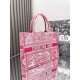 Replica Dior Medium Dioriviera Book Tote Pink Toile de Jouy Embroidery Replica Dior Medium Dioriviera Book Tote Pink Toile de Jouy Embroidery