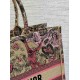 Replica Dior Large Dioriviera Book Tote Raffia with Pink Toile de Jouy Sauvage Embroidery Replica Dior Large Dioriviera Book Tote Raffia with Pink Toile de Jouy Sauvage Embroidery