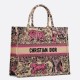 Replica Dior Large Dioriviera Book Tote Raffia with Pink Toile de Jouy Sauvage Embroidery Replica Dior Large Dioriviera Book Tote Raffia with Pink Toile de Jouy Sauvage Embroidery