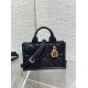 Replica Dior Mini Book Tote Bag with Strap Black Macrocannage Calfskin Fake Dior Mini Book Tote Bag with Strap Black Macrocannage Calfskin Replica