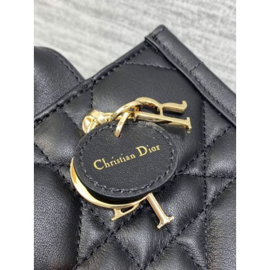 Replica Dior Mini Book Tote Bag with Strap Black Macrocannage Calfskin Fake Dior Mini Book Tote Bag with Strap Black Macrocannage Calfskin Replica