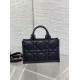 Replica Dior Mini Book Tote Bag with Strap Black Macrocannage Calfskin Fake Dior Mini Book Tote Bag with Strap Black Macrocannage Calfskin Replica