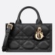 Replica Dior Mini Book Tote Bag with Strap Black Macrocannage Calfskin Fake Dior Mini Book Tote Bag with Strap Black Macrocannage Calfskin Replica