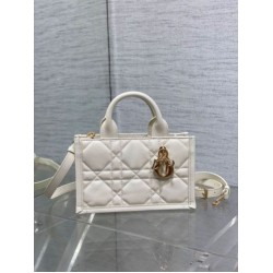 Replica Dior Mini Book Tote Bag with Strap White Macrocannage Calfskin Replica Dior Mini Book Tote Bag with Strap White Macrocannage Calfskin
