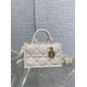 Replica Dior Mini Book Tote Bag with Strap White Macrocannage Calfskin Replica Dior Mini Book Tote Bag with Strap White Macrocannage Calfskin