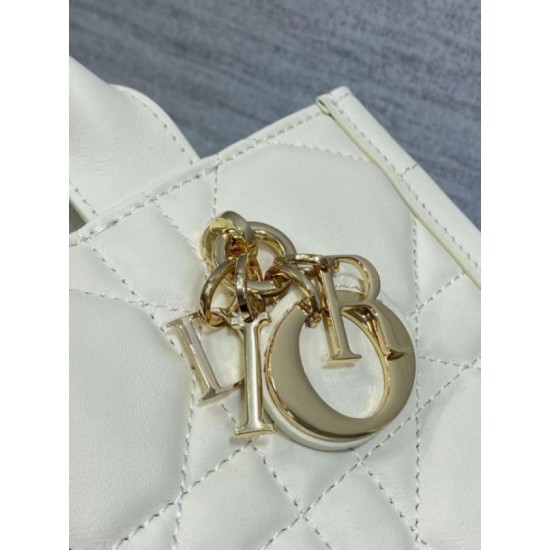 Replica Dior Mini Book Tote Bag with Strap White Macrocannage Calfskin Replica Dior Mini Book Tote Bag with Strap White Macrocannage Calfskin