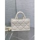 Replica Dior Mini Book Tote Bag with Strap White Macrocannage Calfskin Replica Dior Mini Book Tote Bag with Strap White Macrocannage Calfskin