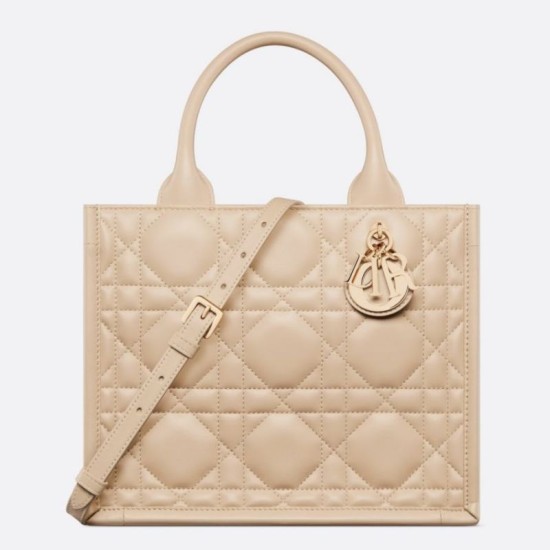 Replica Dior Small Book Tote Bag with Strap Beige Macrocannage Calfskin Fake Dior Small Book Tote Bag with Strap Beige Macrocannage Calfskin Replica