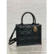 Replica Dior Small Book Tote Bag with Strap Black Macrocannage Calfskin Fake Dior Small Book Tote Bag with Strap Black Macrocannage Calfskin Replica