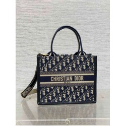 Replica Dior Small Book Tote Bag with Strap Blue Dior Oblique Replica Dior Small Book Tote Bag with Strap Blue Dior Oblique