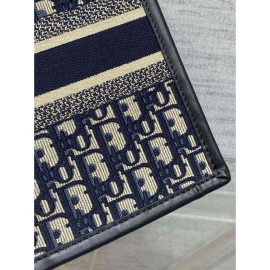 Replica Dior Small Book Tote Bag with Strap Blue Dior Oblique Replica Dior Small Book Tote Bag with Strap Blue Dior Oblique