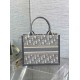Fake Dior Small Book Tote Bag with Strap Grey Dior Oblique Replica Fake Dior Small Book Tote Bag with Strap Grey Dior Oblique Replica