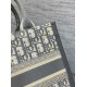 Fake Dior Small Book Tote Bag with Strap Grey Dior Oblique Replica Fake Dior Small Book Tote Bag with Strap Grey Dior Oblique Replica