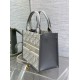 Fake Dior Small Book Tote Bag with Strap Grey Dior Oblique Replica Fake Dior Small Book Tote Bag with Strap Grey Dior Oblique Replica